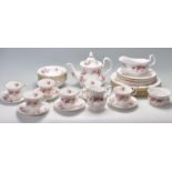 COLLECTION OF VINTAGE ROYAL ALBERT LAVENDER ROSE FINE BONE CHINA