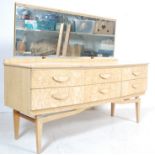 VINTAGE RETRO BLONDE MELAMINE DRESSING TABLE