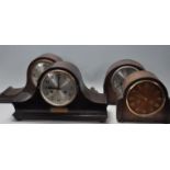 FOUR VARIOUS 1930'S MANTEL CLOCKS