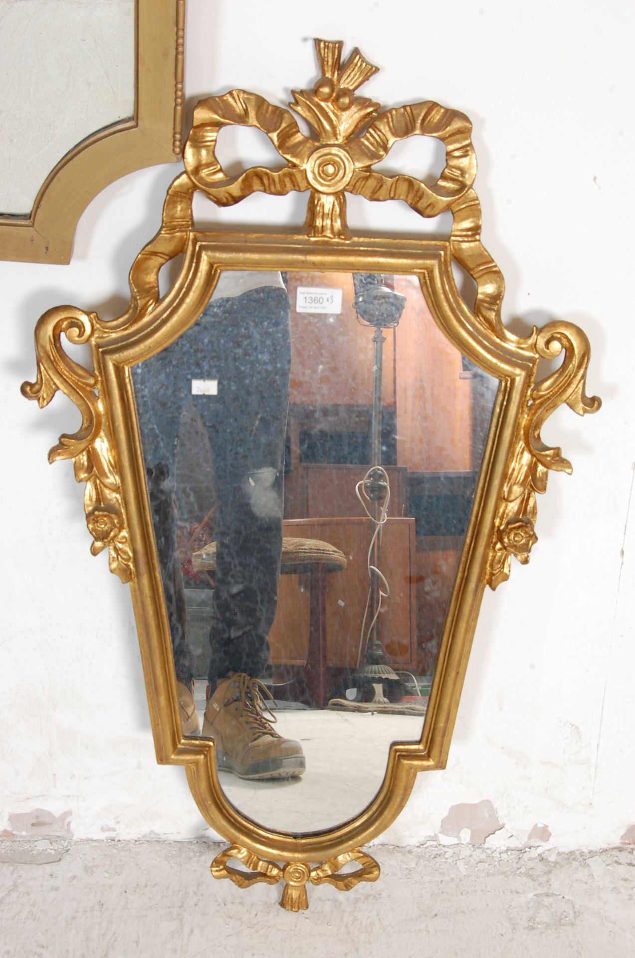 1920'S GILT WOOD FRAMED WALL MIRROR AND OTHERS - Image 5 of 7