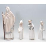 FOUR PORCELAIN LLADRO FIGURINES