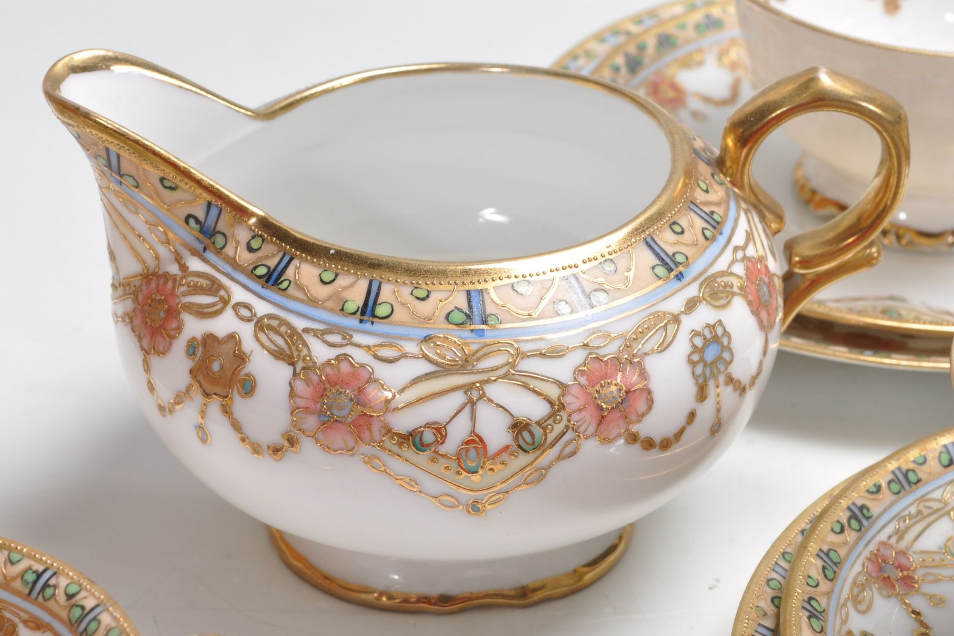 20TH CENTURY JAPANESE NORITAKE TEA SET - Image 6 of 9