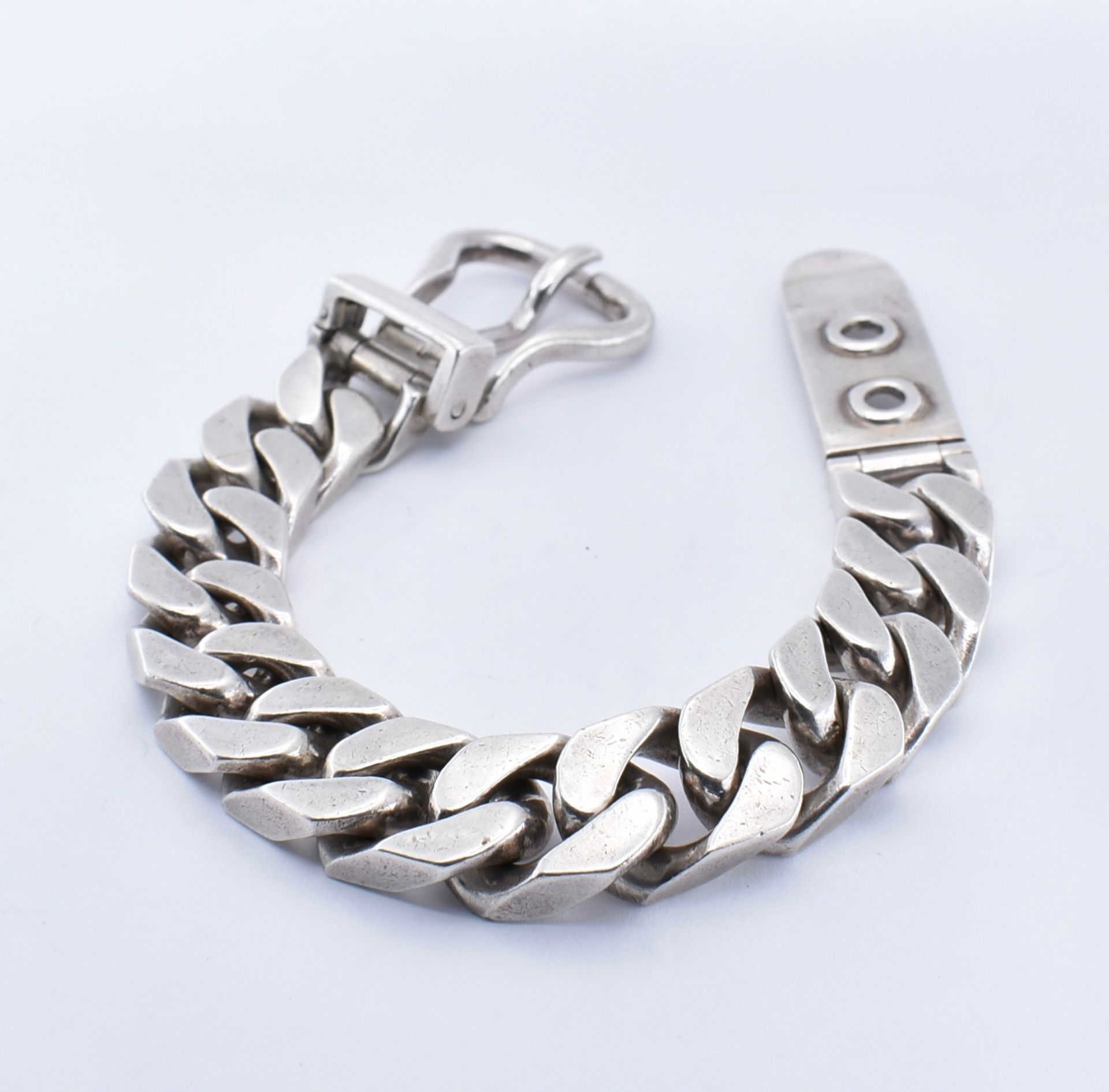 FRENCH SILVER BUCKLE BRACELET - Image 5 of 6