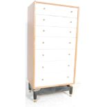 1950’S G-PLAN CHINA WHITE RANGE CHEST OF DRAWERS