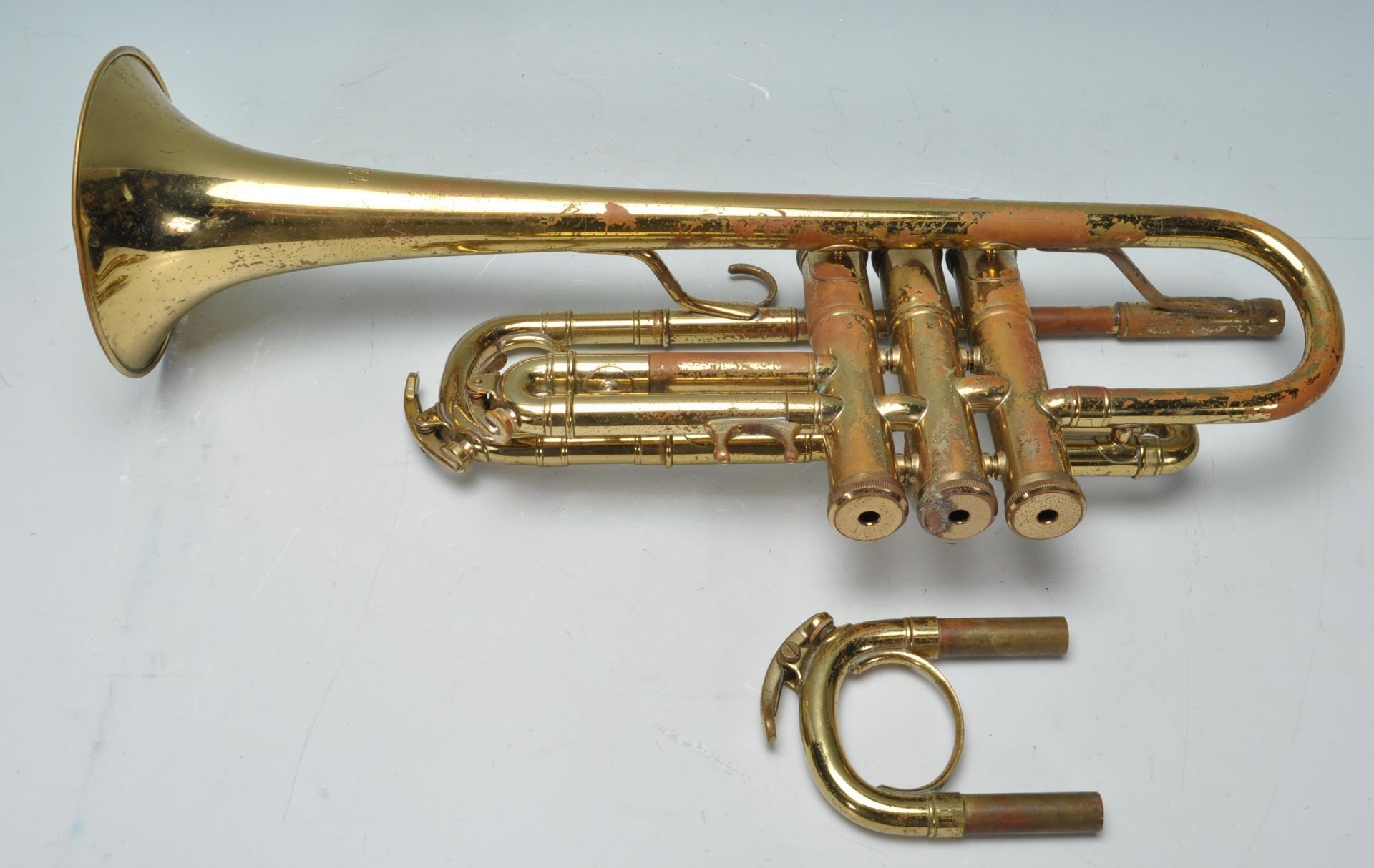 VINTAGE BESSON TRUMPET MUSICAL INSTRUMENT - Image 2 of 7