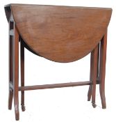 EDWARDIAN MAHOGANY SUTHERLAND OCCASIONAL TABLE