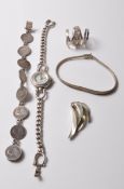 COLLECTION OF SILVER STAMPED 925 JEWELLERY ITEMS.