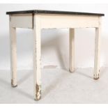 RETRO 20TH CENTURY WITHE ENAMEL TOP KITCHEN TABLE