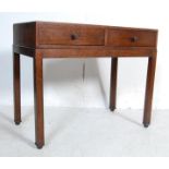 20TH CENTURY OAK CAMPAIGN STYLE DESK