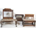 COLLECTION EARLY 20TH CENTURY OAK FURNITURE