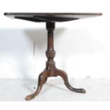 18TH CENTURY GEORGE III COUTRY OAK TILT TOP TABLE