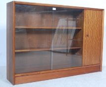 MID 20TH CENTURY TEAK WOOD BOOKCASE CABINET BY HERBERT GIBBS