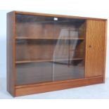 MID 20TH CENTURY TEAK WOOD BOOKCASE CABINET BY HERBERT GIBBS