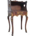 ANTIQUE EARLY 20TH CENTURY ARTS AND CRAFTS OAK BEDSIDE CABINET