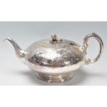 ANTIQUE THOMAS BRADBURY & SONS SILVER PLATED TEA POT