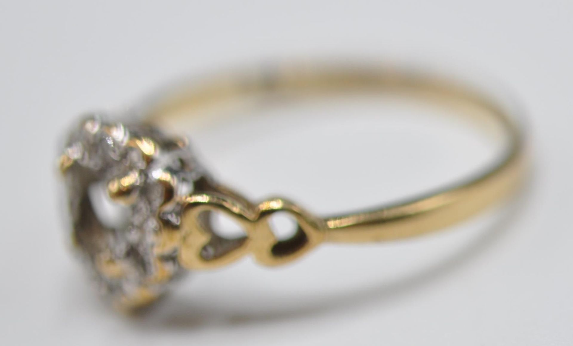 TWO 9CT GOLD RINGS INCLUDING ONE SET WITH DIAMONDS - Image 4 of 7