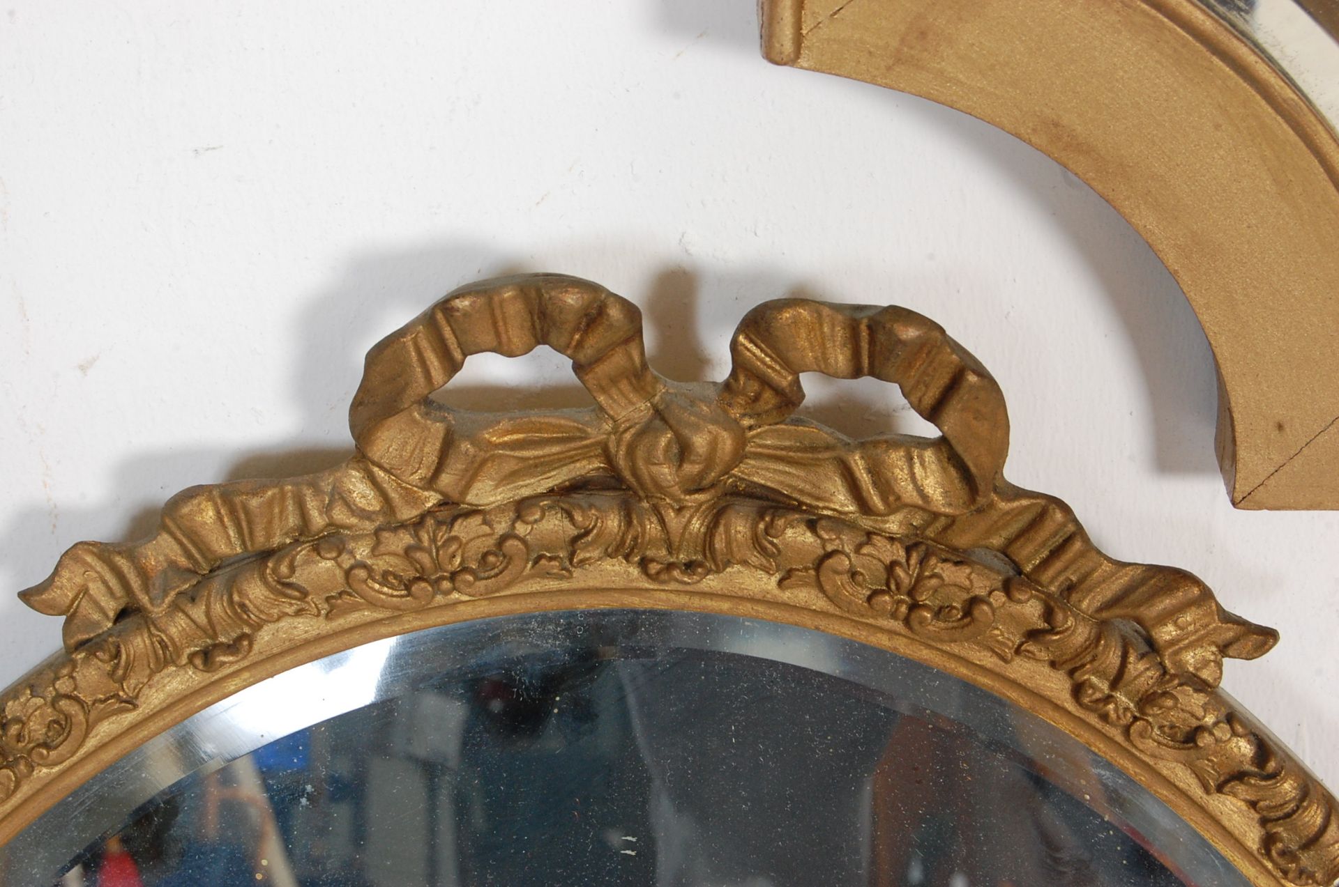 1920'S GILT WOOD FRAMED WALL MIRROR AND OTHERS - Image 4 of 7