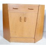 VINTAGE G PLAN CORNER CUPBOARD AND TELEPHONE TABLE