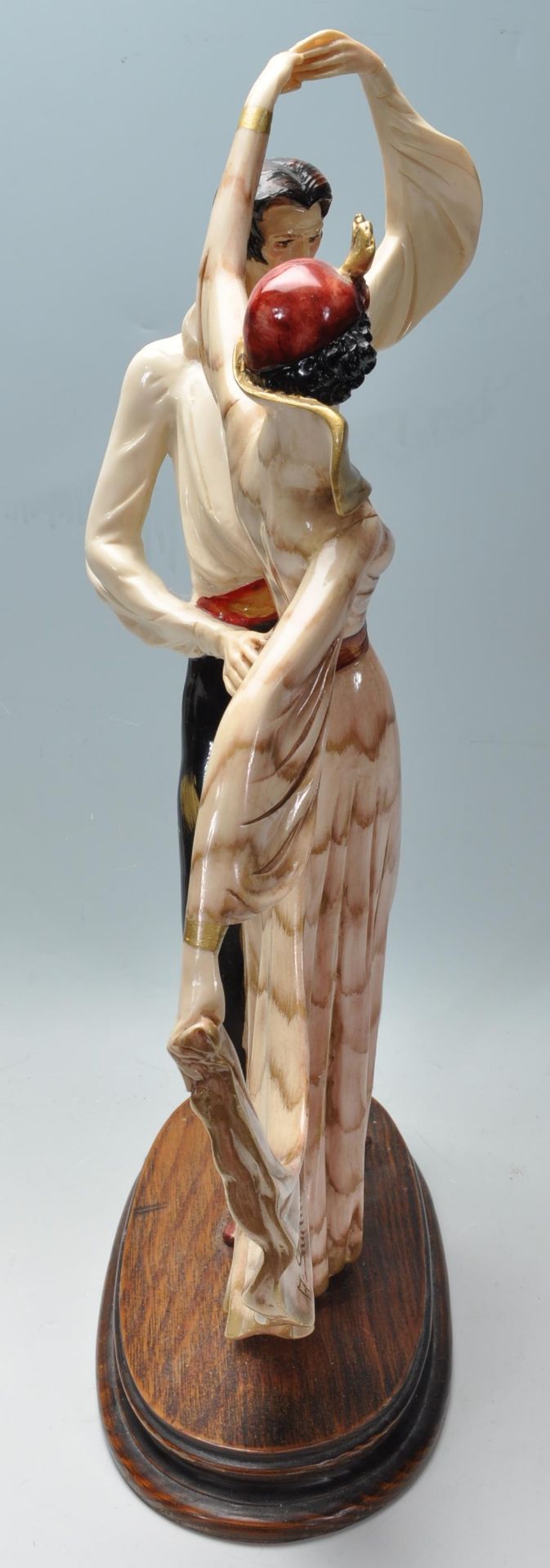 CAPODIMONTE SANTINI FIGURE OF TWO DANCERS - Image 5 of 6