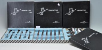 FOUR BOXES OF JOSEPH ROGERS & SONS MANHATTEN CUTLERY