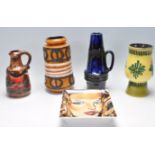 RETRO VINTAGE 20TH CENTURY EARTHWARE VASES