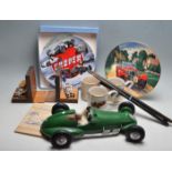GROUP OF VINTAGE SPORTS CAR RELATED ITEMS