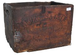 ANTIQUE GEORGES & CO ADVERTISING BEER CRATE