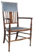 EDWARDIAN MAHOGANY INLAID BEDROOM CHAIR