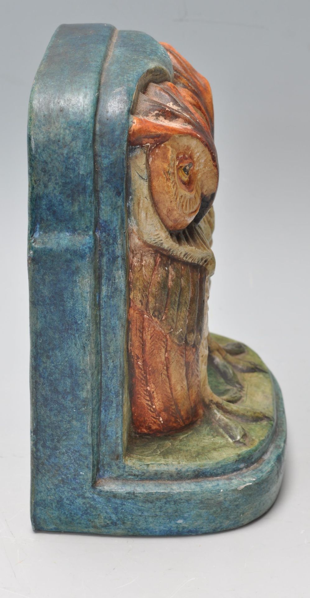 RARE EARLY 20TH CENTURY ARTS AND CRAFTS COMPTON POTTERY OWL BOOKEND - Image 4 of 7