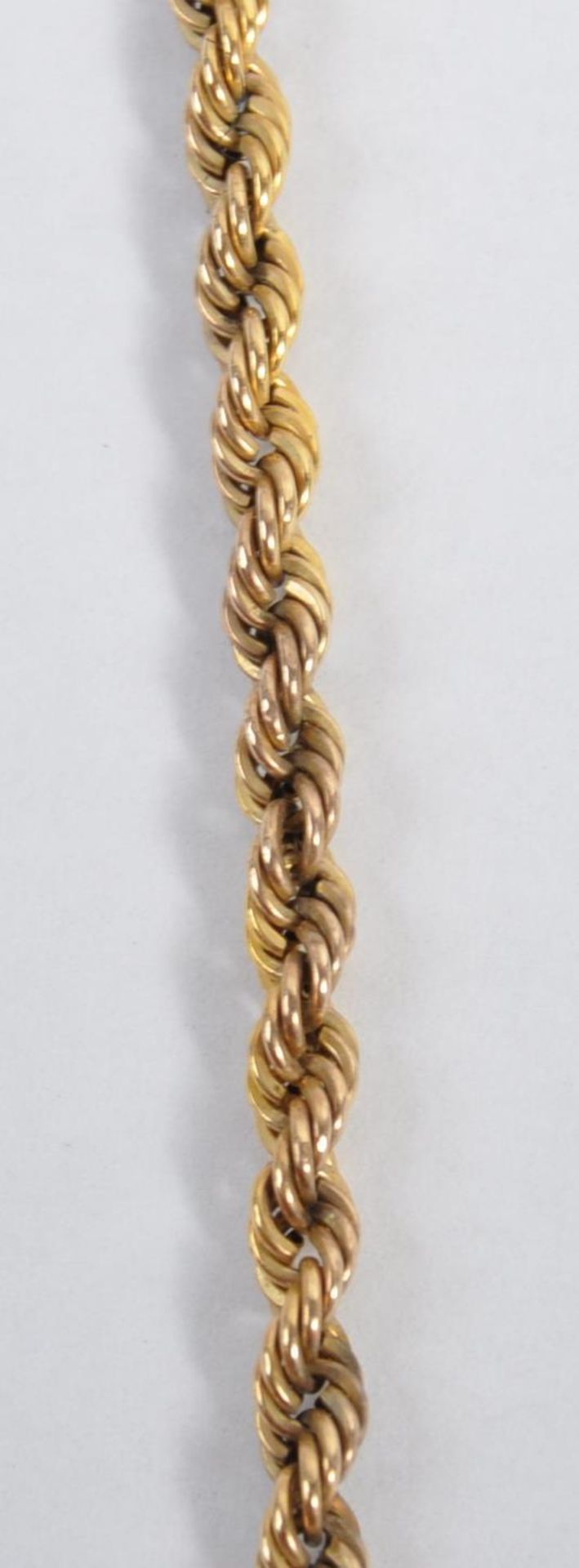 9CT GOLD ROPE TWIST CHAIN - Image 4 of 5