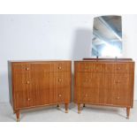 RETRO TEAK WOOD DRESSING TABLE AND CHEST OF DRAWERS