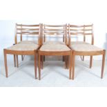 SIX G-PLAN TEAK WOOD DINING CHAIRS