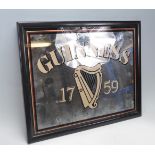 RETRO VINTAGE GUINNESS ADVERTISING MIRROR.