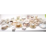 COLLECTION OF VARIOUS VINTAGE PORCLAIN TEACUPS