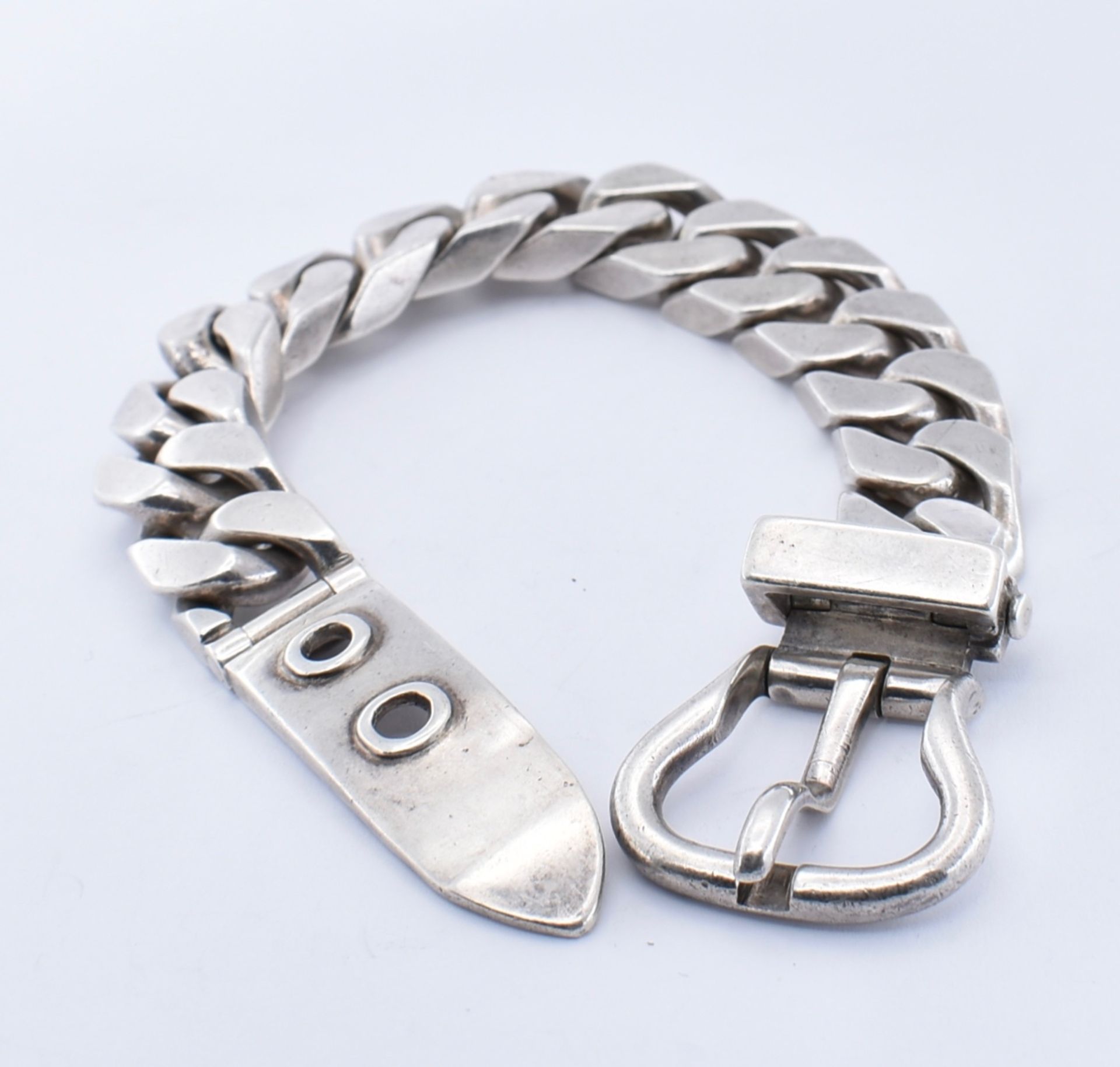 FRENCH SILVER BUCKLE BRACELET - Image 6 of 6