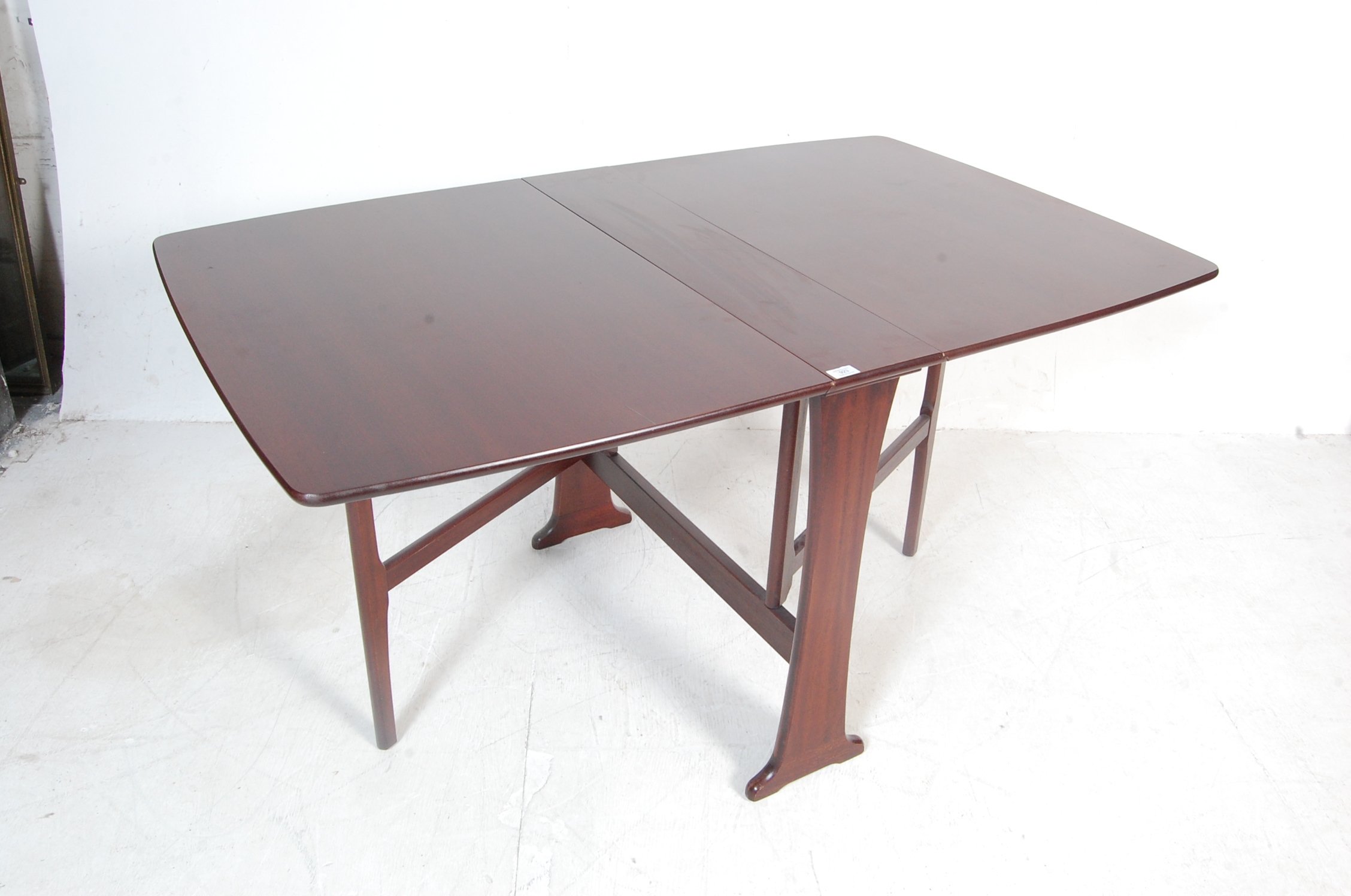 RETRO VINTAGE LATE 20TH CENTURY TEAK SPACE SAVING TABLE - Image 4 of 9