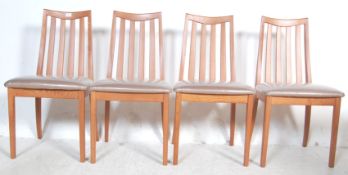 LESLEY DANDY FOR G-PLAN - SET 4 TEAK WOOD DINING CHAIRS