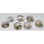 COLLECTION OF VICTORIAN 19TH CENTURY TOURIST PAPERWEIGHTS