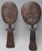 A pair of tribal African Ghanaian Ashanti Akua'Ba