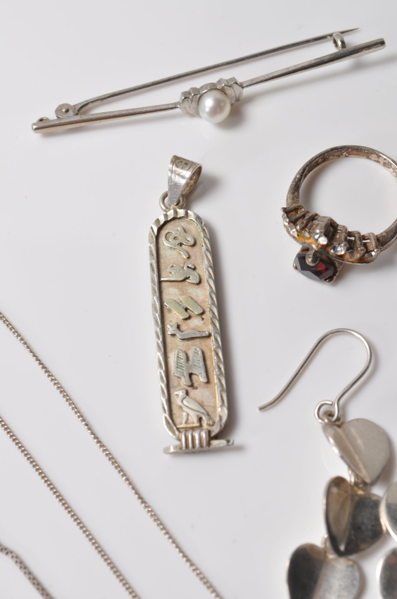 COLLECTION OF SILVER STAMPED 925 JEWELLERY. - Image 8 of 11