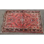 MID 20TH CENTURY PERSIAN ISLAMIC BIDJAR / BIJAR CARPET RUG