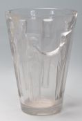 EARLY 20TH CENTURY RENE LALIQUE ART NOUVEAU SIX FIGURINES GOBLET VASE.