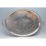 GEORGIAN PETER & WILLIAM BATEMAN LARGE SILVER TRAY