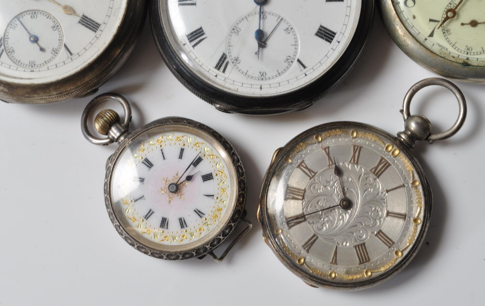 COLLECTION OF FIVE VINTAGE 20TH CENTURY POCKET WATCHES - Image 4 of 5