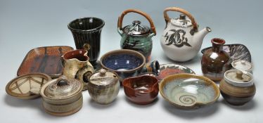 LARGE COLLECTION OF STUDIO ART POTTERY