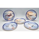 FIVE WEDGWOOD VE DAY COLLECTORS PLATES