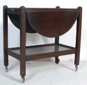 MID 20TH CENTURY OAK TROLLEY - BUTLERS SERVING TABLE