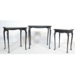 20TH CENTURY LACQUER NEST OF TABLES