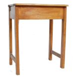 EARLY 20TH CENTURY BEECH WOOD SCHOOL DESK TABLE