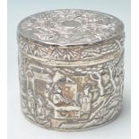 CHINESE STYLE CONTINENTAL SILVER JAR